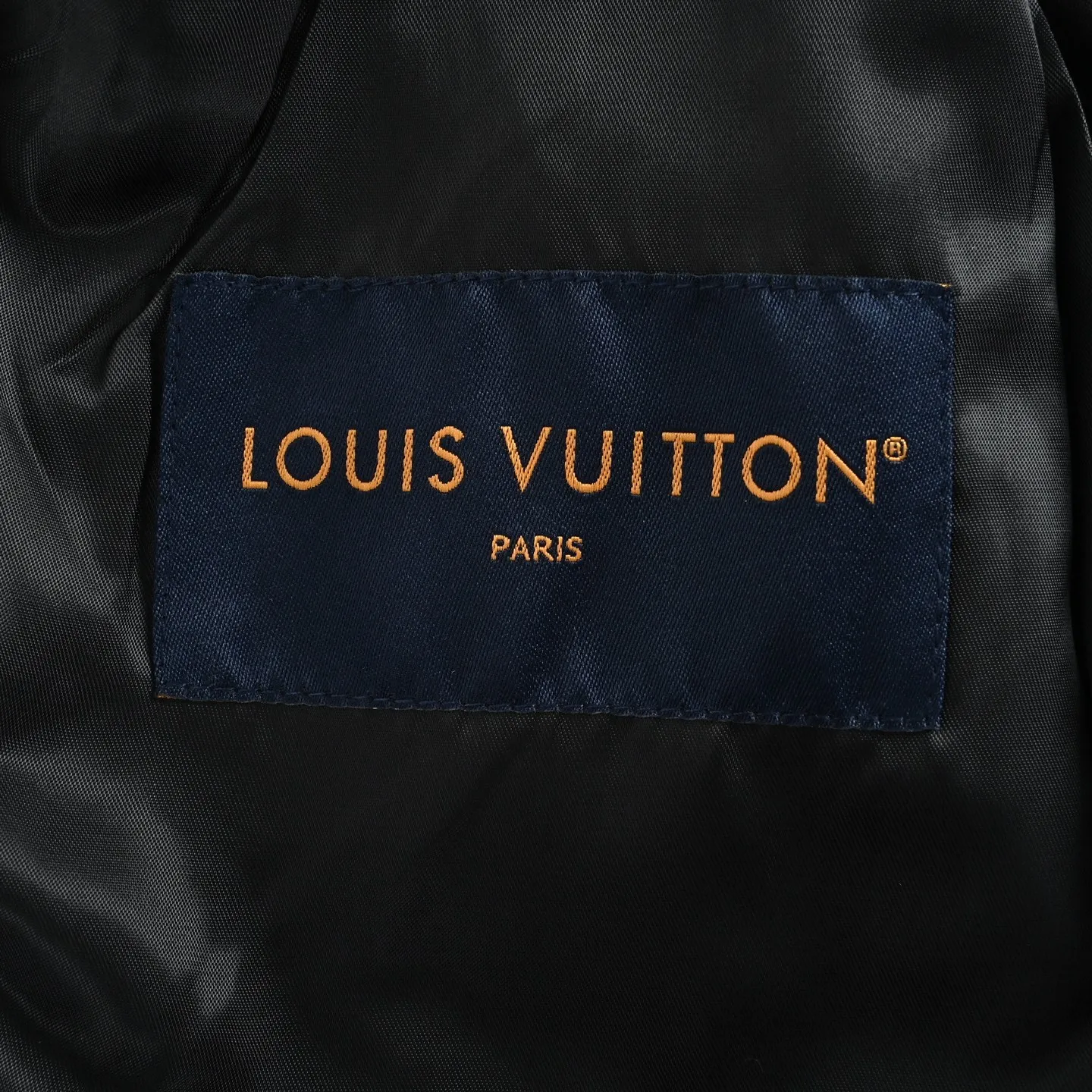 Louis Vuitton/Louis Vuitton aircraft button all-over printed embossed suede stand-collar jacket